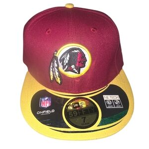 Vintage New Era Washington Redskins Fitted Cap Size 7  NWT